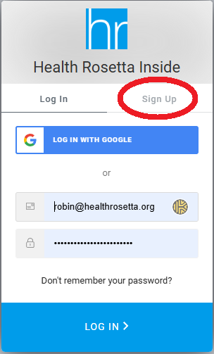 platform signup